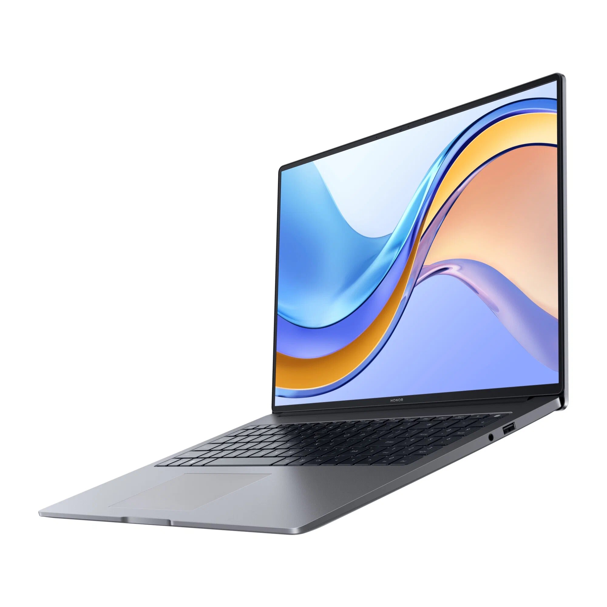 16" Ноутбук Honor MagicBook X16, BRN-F56, 1920х1200 IPS, Intel Core i5-12450H, RAM 16 ГБ LPDDR4х, SSD 512 ГБ, Windows 11 Pro + MS Office Pro, Серый, Русская раскладка — фото 1