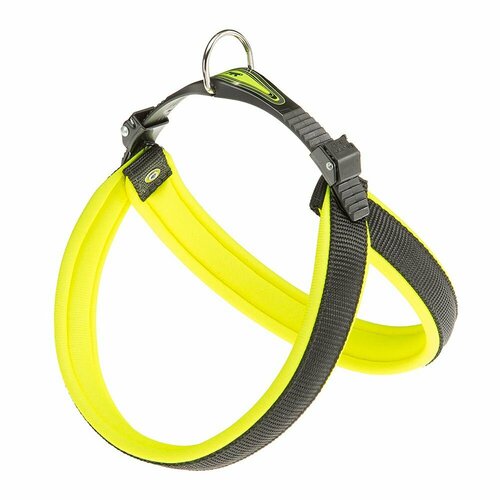 Шлейка для собак Ferplast AGILA FLUO 3 нейлоновая с мягкой подкладкой, жёлтая
