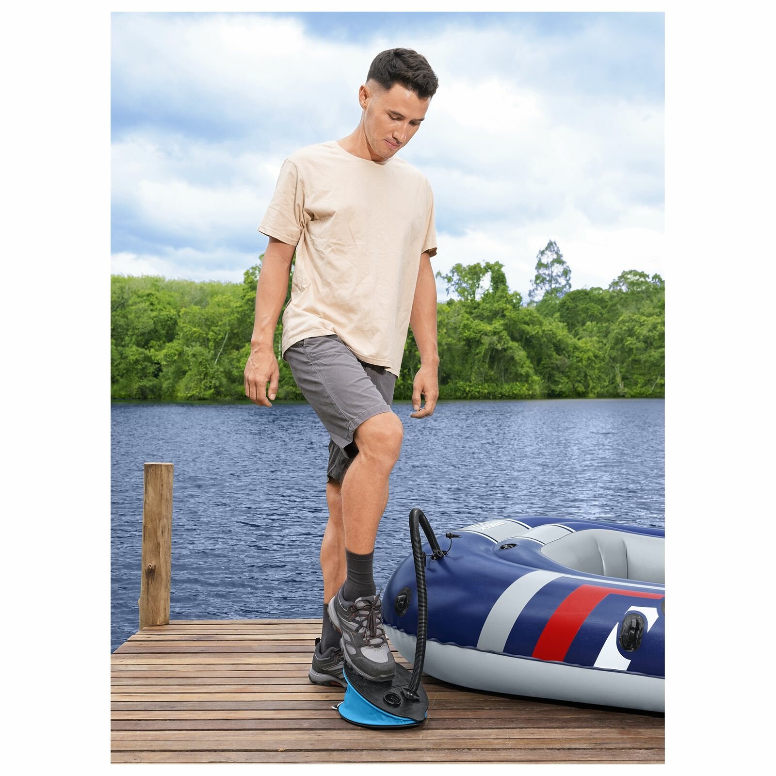 Насос ножной Bestway, типа "Лягушка", объемом 3 литра Bestway 62004 — фото 1