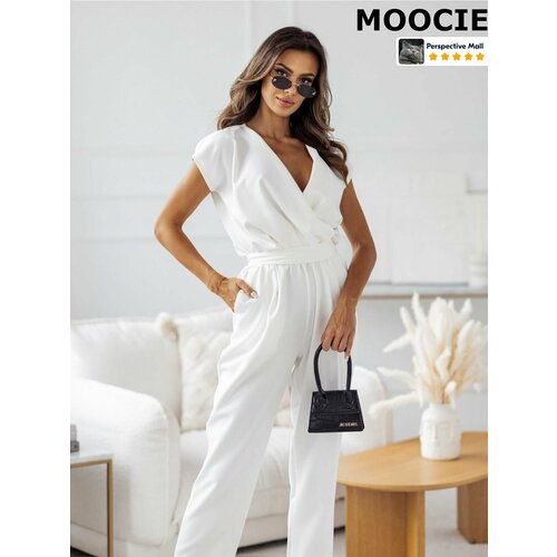 фото Комбинезон moocie весна-лето 2025, размер l, белый, белый