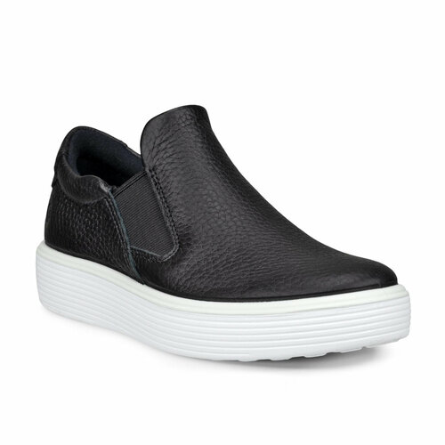 фото Слипоны ecco soft 60 k, размер 32, , черный/белый