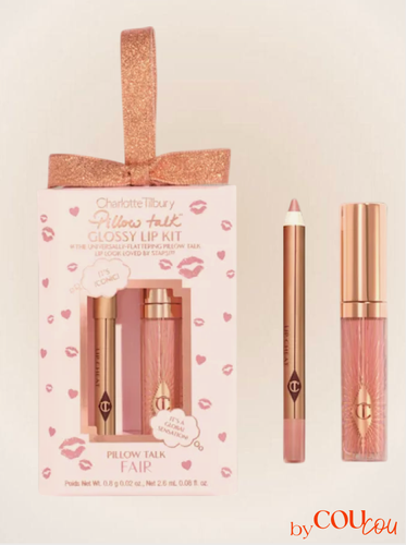 Изображение товара Набор для макияжа губ Charlotte Tilbury Glossy Lip Duo оттенок Pillow Talk Fair, лимитированная коллекция