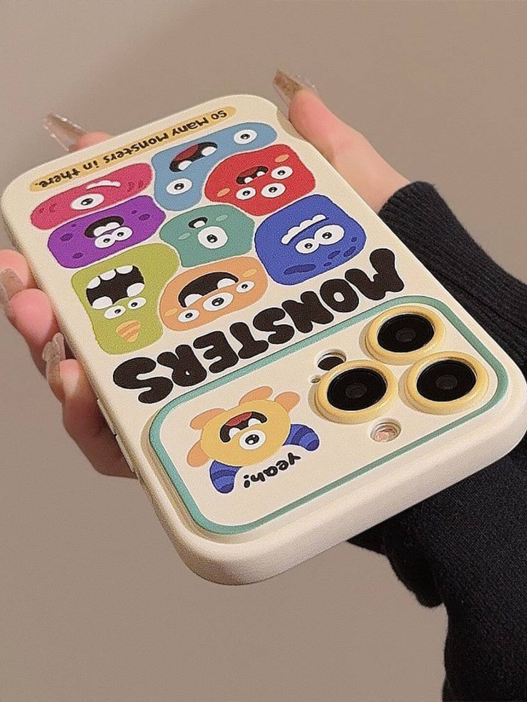 Чехол Monsters, для iPhone 14 Pro , с принтом, мягкий, резиновый — фото 1