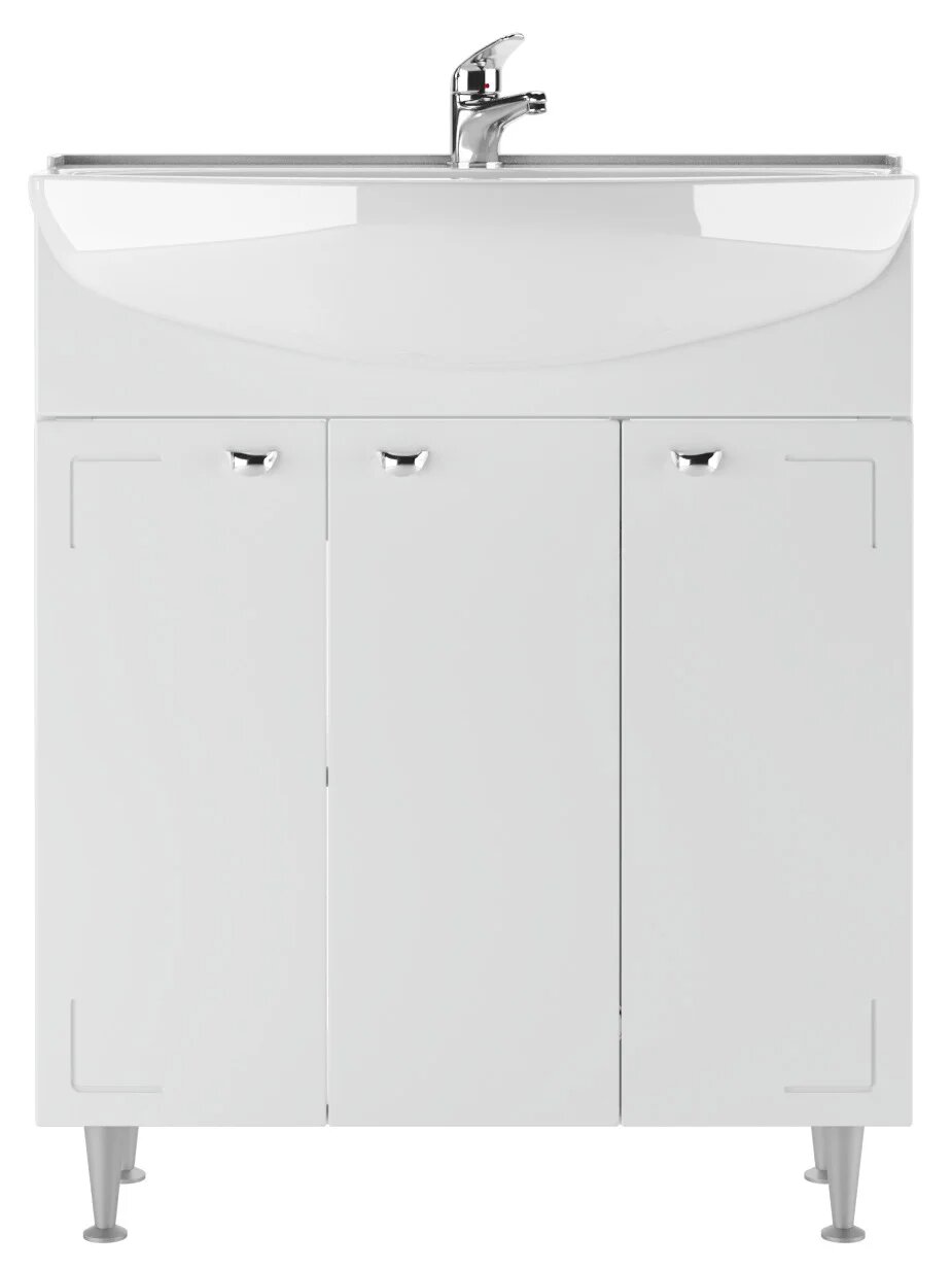 Тумба под раковину Айсберг, "Амур 70 Классик" без ящика