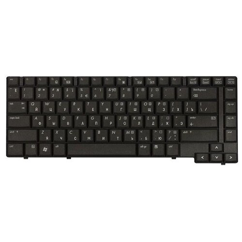 Клавиатура для ноутбука HP Compaq 6530B 6535B 6730b 6735b Elitebook 8530p 8530w Series Г-образный Enter Черная без рамки PN 468775-181 1265₽
