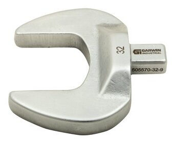 GARWIN INDUSTRIAL 505570-32-9 Насадка для динамометрического ключа рожковая 32 мм, с посадочным квадратом 9х12 - фото №1