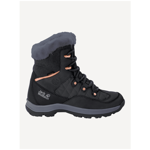 фото Ботинки хайкеры jack wolfskin aspen texapore mid w , размер 5 , black /dark grey