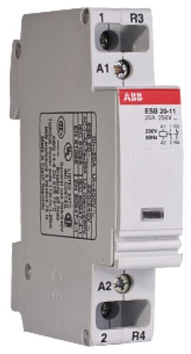 Модульный контактор АВВ ESB-20-11 (20А AC1) (GHE3211302R0006)