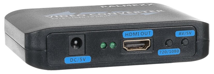 Конвертер PALMEXX Analog to Digital Video Converter RCA+SVideo to HDMI