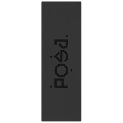 Коврик для йоги POSA NonSlip Pro 6 mm, профессиональный, 183х61х0.6 см Black Plain 1.3 кг 0.6 см