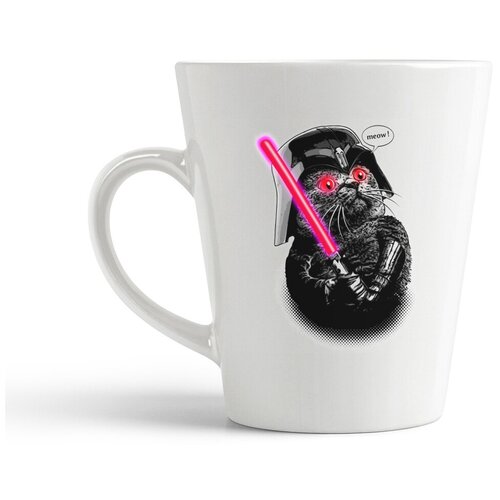 фото Кружка-латте coolpodarok кот вейдер мяу