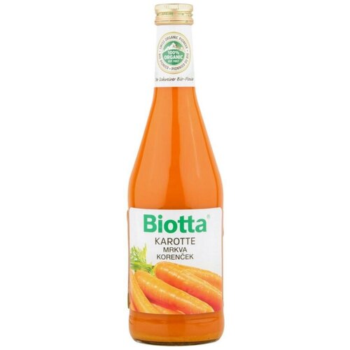 Сок Biotta (Биотта) морковный прямого отжима 0.5 л х 6 шт, стекло