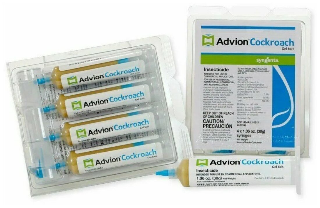 Advion Cockroach Gel (Адвион гель) профессиональный гель от тараканов и муравьев (США)