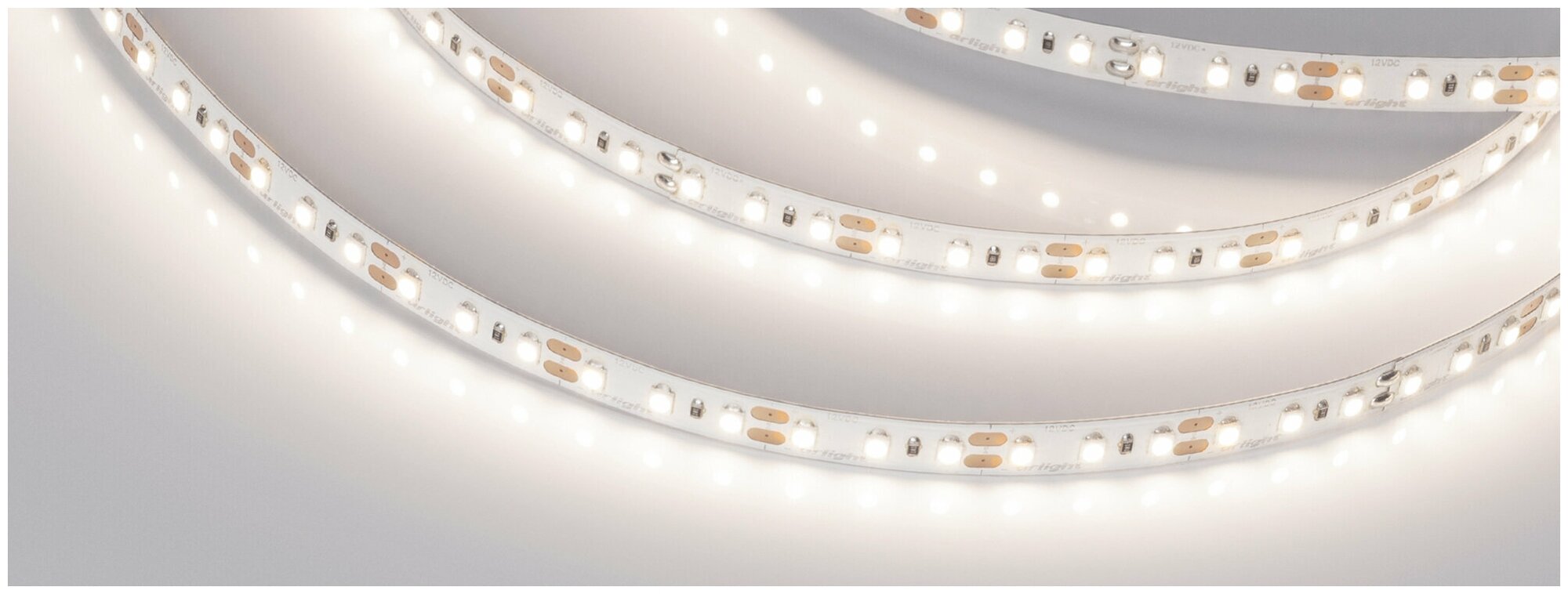 Светодиодная лента Arlight 9,6W/m 120Led/m 3528SMD теплый белый 5M NT-A120-8mm 12V Warm2400 / - фото №14