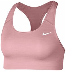 Топ женский Nike Swoosh Medium-Support Sports Bra PINK GLAZE/HTR/WHITE (Размер: S)