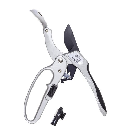 Секатор садовый ALLIGATOR 3130-3К с храповым механизмом и складным ножом 4 в 1, диаметр реза 22 мм