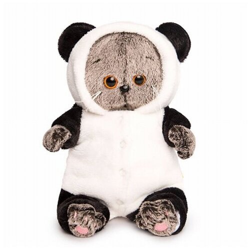 фото Мягкая игрушка budi basa в подарочной коробке - басик baby в комбинезоне панда, 20 см basik&co