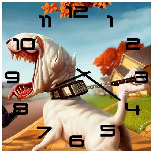 фото Svs настенные часы svs 4002491 пес-мутант