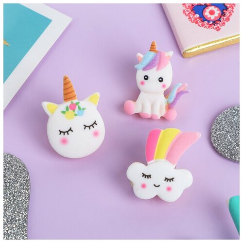 фото Queen fair набор значков "единороги" милые, форма микс, цветные