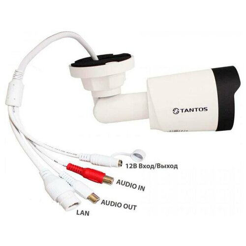 Камера видеонаблюдения IP TANTOS TSi-P25FPA 1080p 28 мм белый 00-00186909 1225000₽