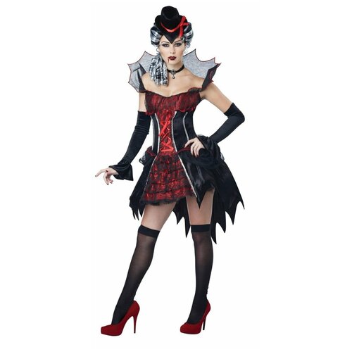 фото Костюм соблазнительная вампирша взрослый california costumes m (44-46) (платье, шляпа, перчатки)