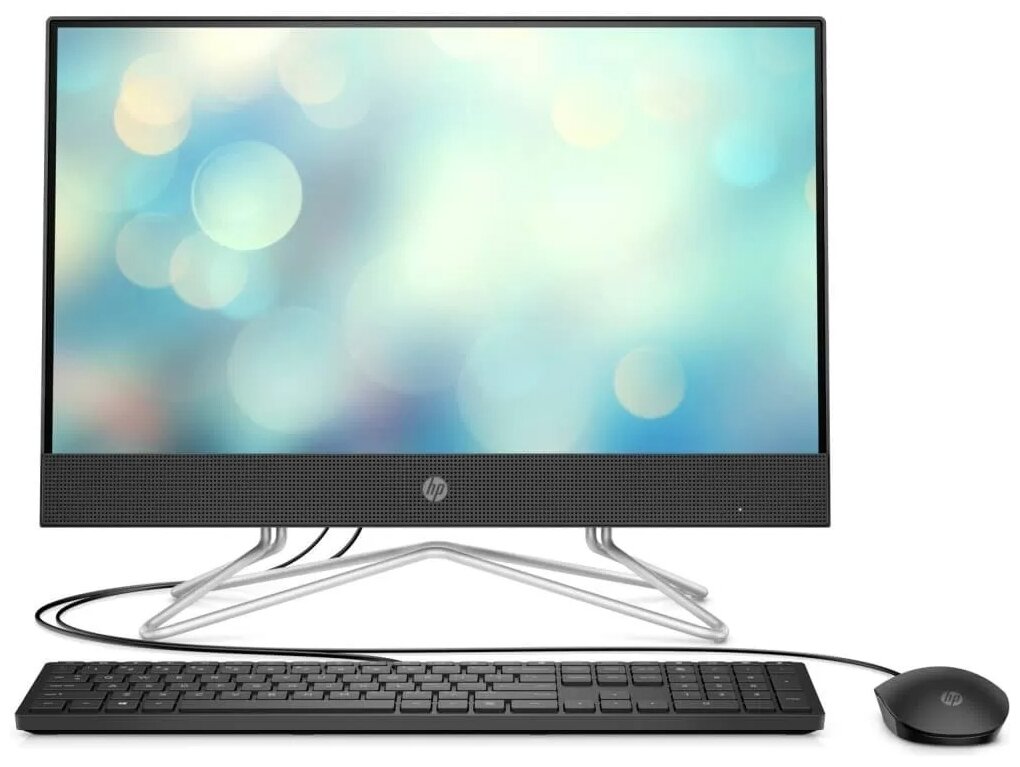 Моноблок HP 24-df1065ur AiO 23.8"/Core i3 1125G4/8GB/256SSD/noDVD/Jack Black/FreeDOS + USB KBD&M