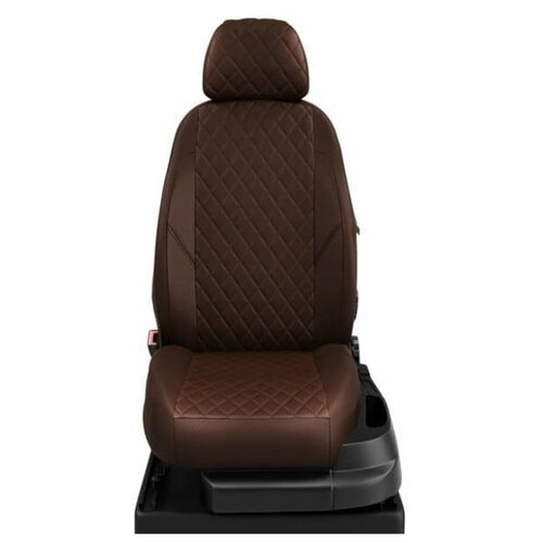 фото Чехлы kia rio 4 x-line 2000-2020 экокожа коричневый автолидер ka15-0308-ec29-r-chc avtolider1