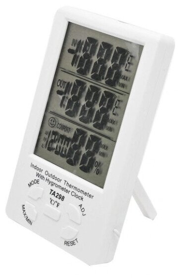 Термометр с измерением влажности воздуха TA 298 с выносным датчиком - фотография № 1