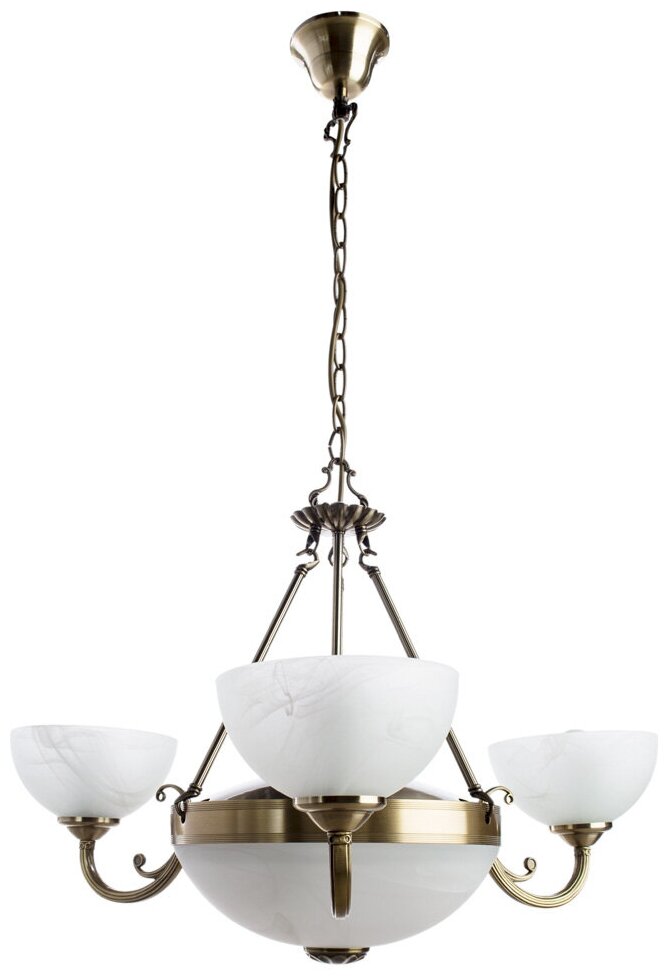 Подвесная люстра Arte Lamp WINDSOR A3777LM-3-2AB / E14 / 40 Вт / бронзовый