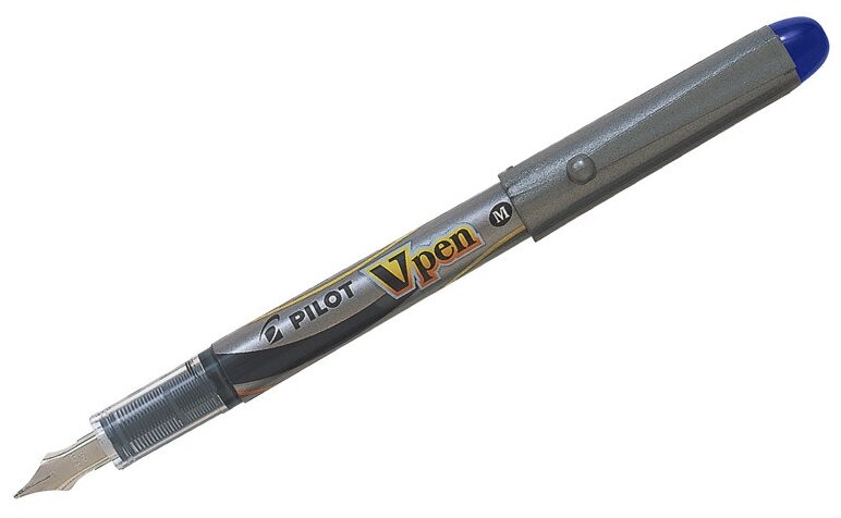 Ручка перьевая Pilot "V-Pen", 0,58мм, синяя, одноразовая, 12 шт.