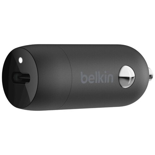 фото Зарядное устройство belkin автомобильное зарядное устройство belkin 20w, usb-c, черный