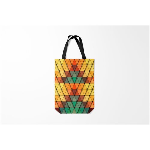 фото Сумка-шоппер / 31х42 см / родственникам и друзьям / для всей семьи геометрия burnettie