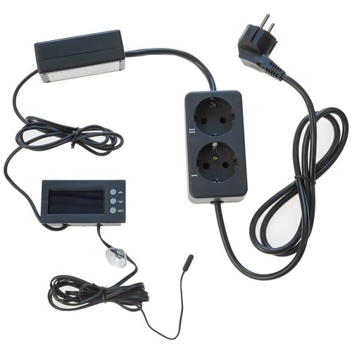 Розеточный терморегулятор Ringder ТС200 с двумя таймерами