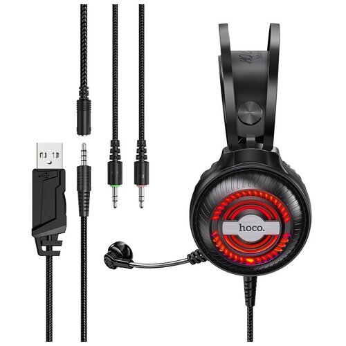 фото Проводные наушники hoco w101 streamer gaming headphones