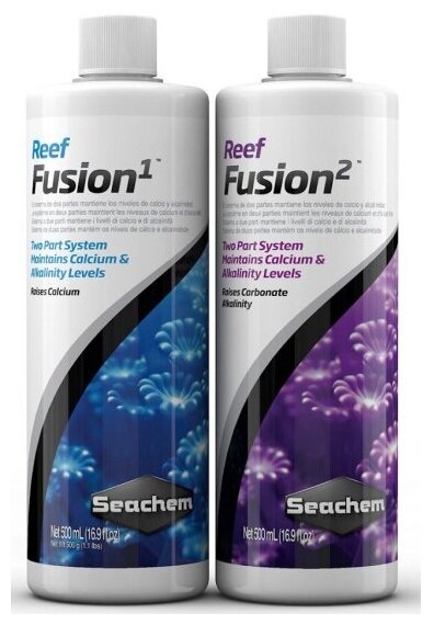 Добавка ионного кальция Seachem Reef Fusion I 500мл