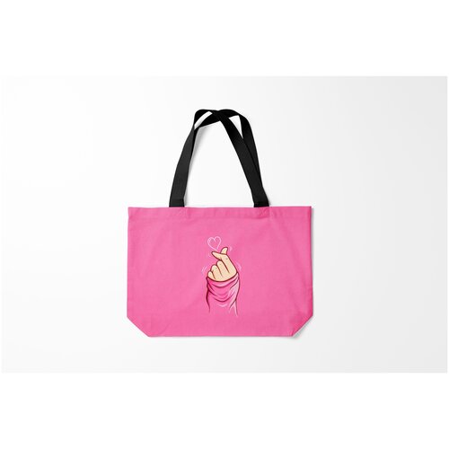 фото Сумка-шоппер / 46х35 см / любовь / сердца по щелчку burnettie