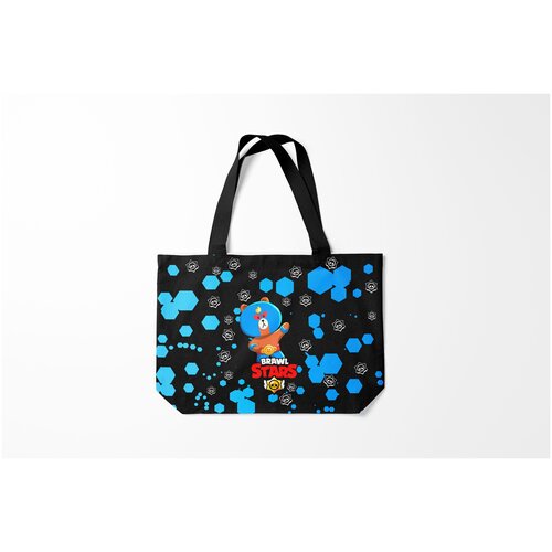 фото Сумка-шоппер / 46х35 см / геймерам / brawl stars el brown. burnettie