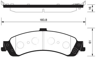 Дисковые тормозные колодки задние SANGSIN BRAKE SP1370 для Chevrolet Tahoe, Chevrolet Silverado (4 шт.)