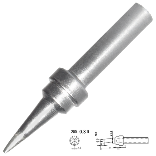 Жало для паяльника Quick QK200-T-0,8D