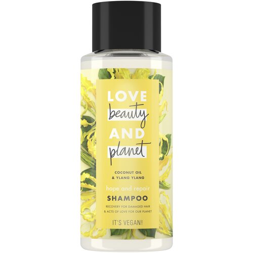 Шампунь для волос LOVE BEAUTY AND PLANET COCONUT OIL  & YLANG YLANG Восстановление и забота (с кокосовым маслом и цветами иланг-иланг) 400 мл