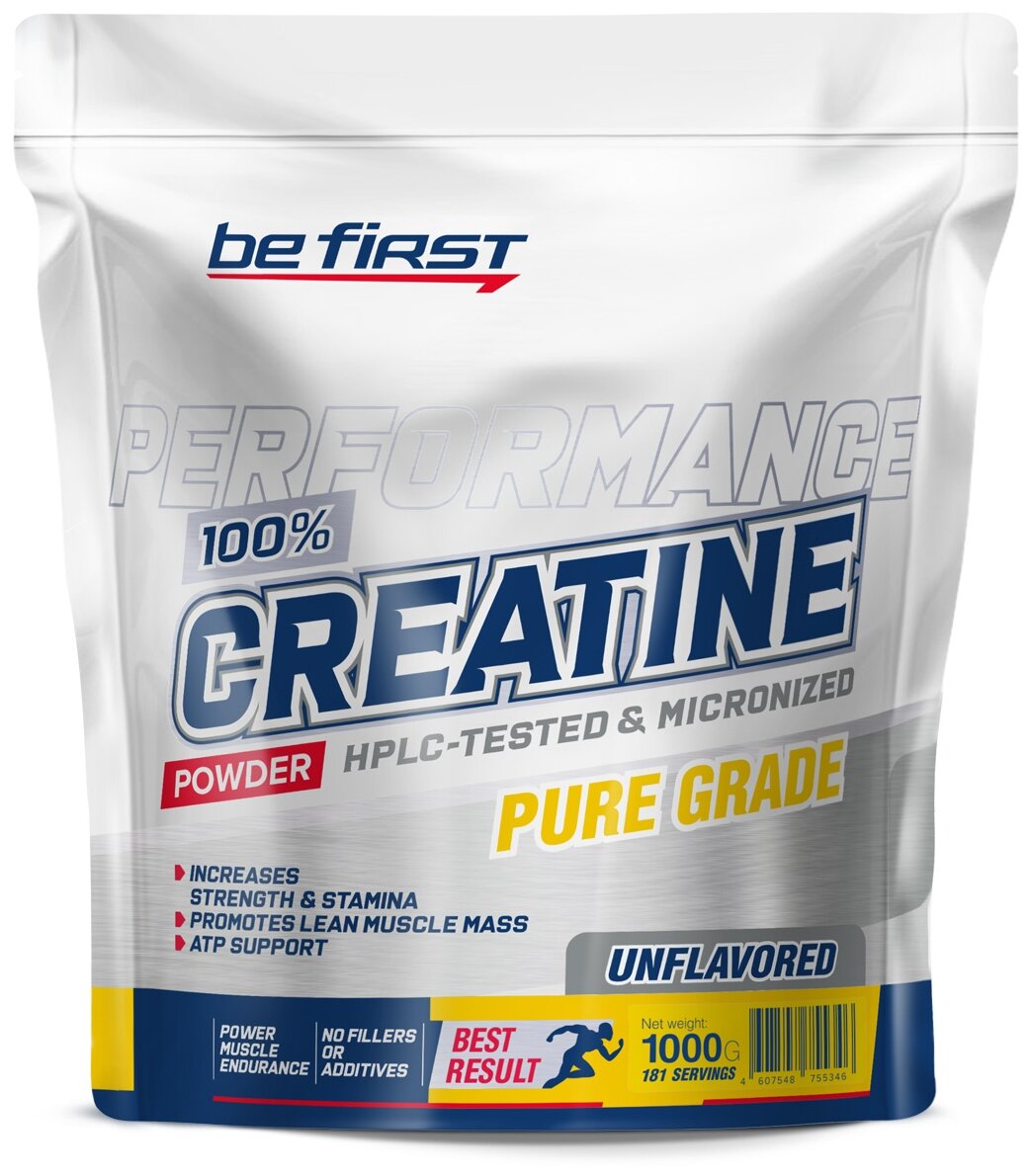  Be First Micronized Creatine Monohydrate Powder, 1000 .