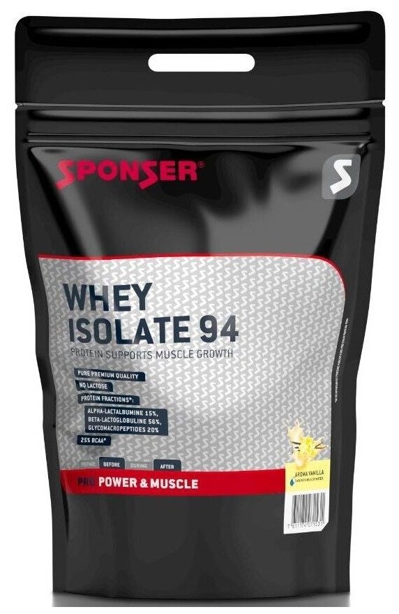 Изолят протеина SPONSER WHEY ISOLATE 94 CFM 1500 г, Ваниль