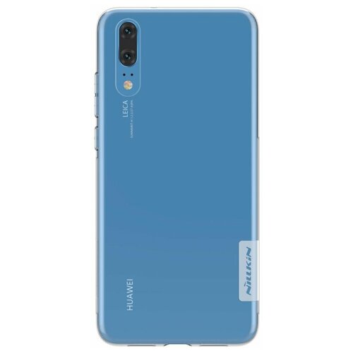 фото Прозрачный силиконовый чехол nillkin nature для huawei p20