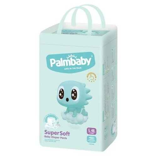 Подгузники-трусики ЭлараKIDS Palmbaby Premium (9-14 кг), 48шт