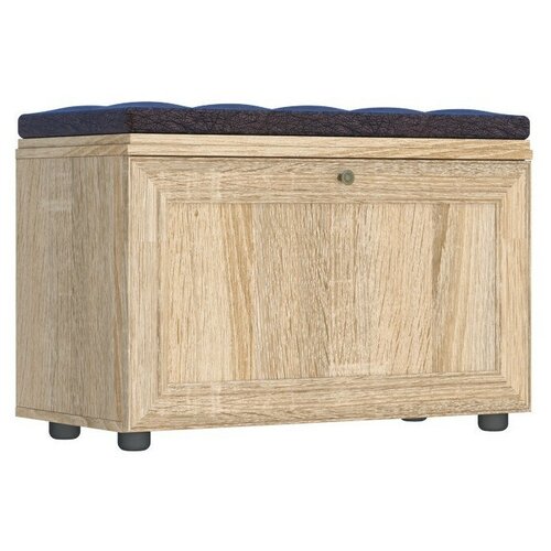 Обувница МК Стиль Оскар-7А дуб сонома светлый / кожзам черно-коричневый