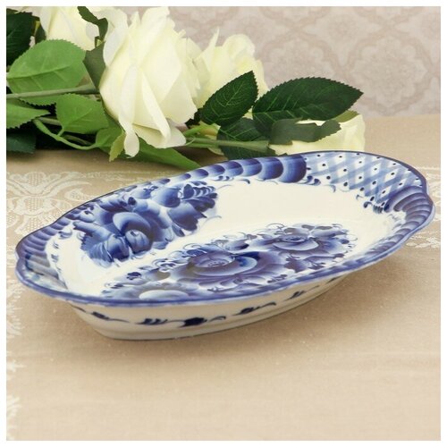 Блюдо Цветы 301935 см гжель 294500₽