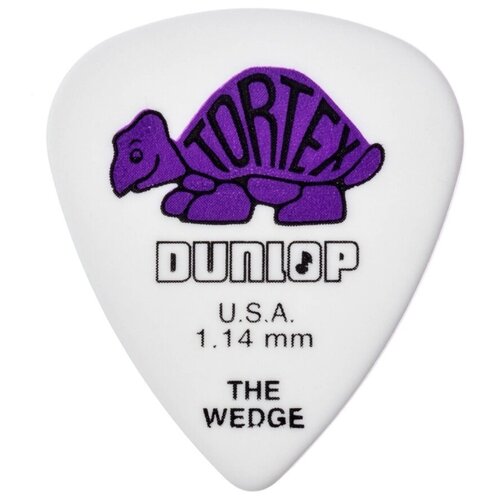 424R1.14 Tortex Wedge Медиаторы 72шт, толщина 1.14мм, Dunlop