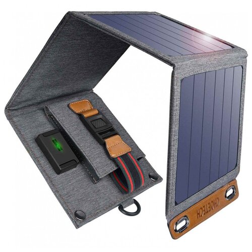 Зарядное устройство Choetech Foldable Solar Powered Charger от солнечной энергии 14W цвет Серый SC004 499000₽