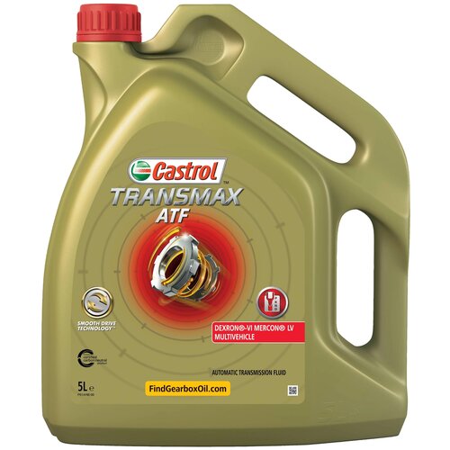 Масло трансмиссионное castrol transmax atf dexron-vi mercon lv multi 5 л, castrol, 15d978