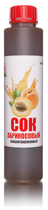 Сок концентрированный «Абрикосовый», кисл. 2-2,5% бутылка 1 кг (Happy Apple) - фотография № 1